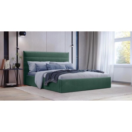Кровать Амалия 160 RUDY-2 1501 A1 color 32 темный серо-зеленый 