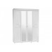 Шкаф 4-х дверный с 2-я зеркалами Монако МН-60 белое дерево - арт 42776