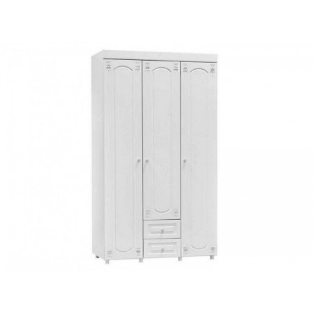 Купить в Москве - Шкаф 3-х дверный с ящиками Афина АФ-56 белое дерево - арт 42752