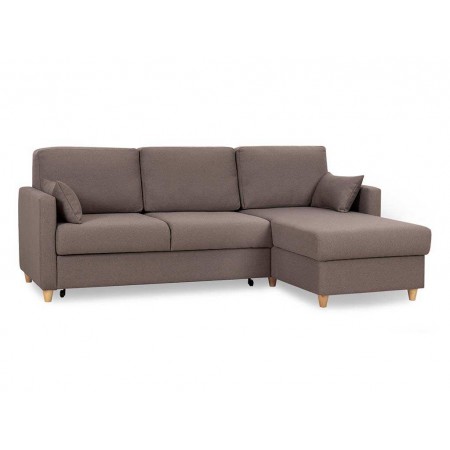 Дилан диван-кровать угловой ТД 421 Сага браун 