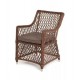 "Латте" плетеное кресло из искусственного ротанга, коричневый