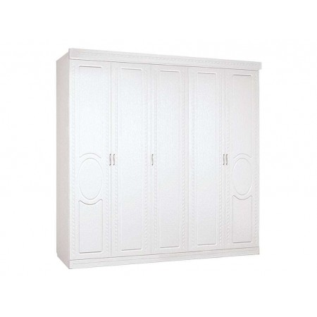 ГЕРТРУДА М11 шкаф 5-и дверный белая лиственница/ясень жемчужный