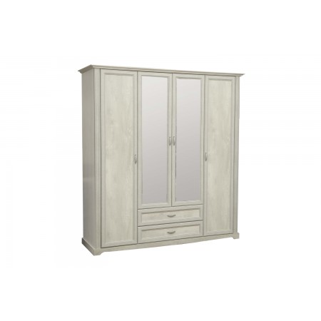 Шкаф для одежды Сохо 32.01 бетон белый/бетон патина 