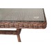 "Айриш" стол плетеный из искусственного ротанга, коричневый фото 1