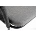 "Лион" стул плетеный из роупа, каркас из стали темно-серый шагрень, роуп круглый, ткань серая фото 2